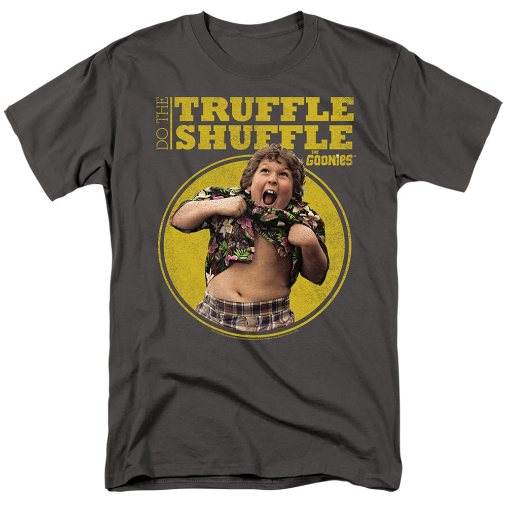 The Goonies Chunk Truffle Shuffle Mens T Shirt Charcoal