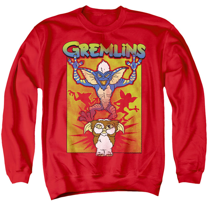 Gremlins Be Afraid Mens Crewneck Sweatshirt Red