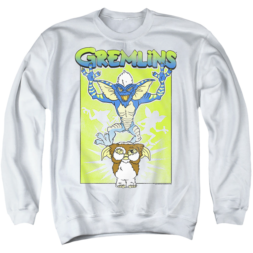 Gremlins Be Afraid Mens Crewneck Sweatshirt White