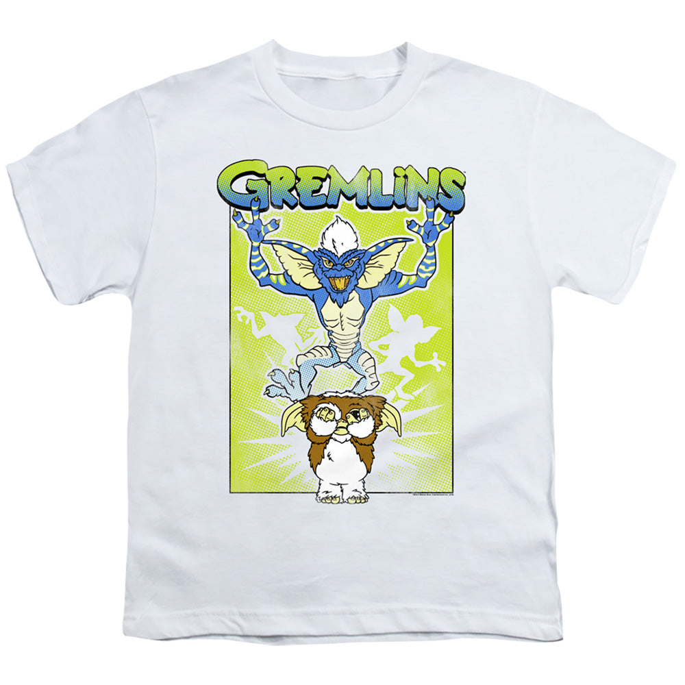 Gremlins Be Afraid Kids Youth T Shirt White