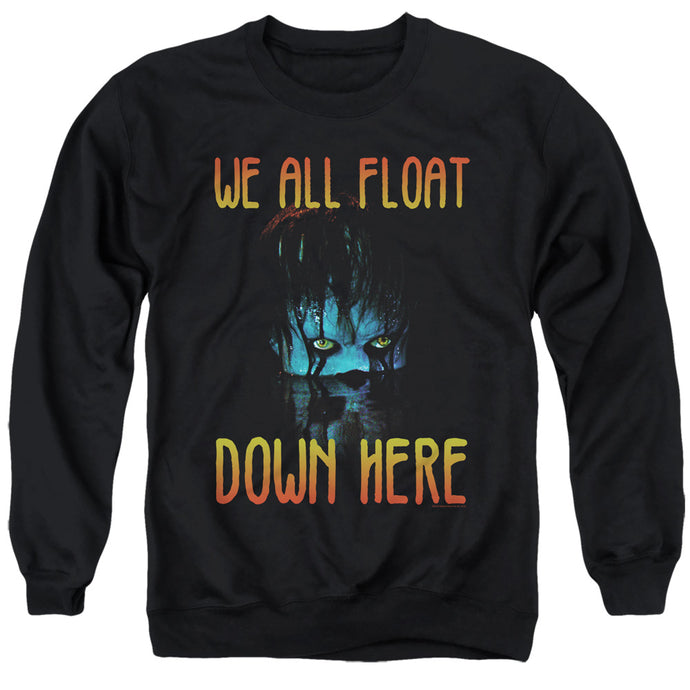 IT We All Float Down Here Mens Crewneck Sweatshirt Black