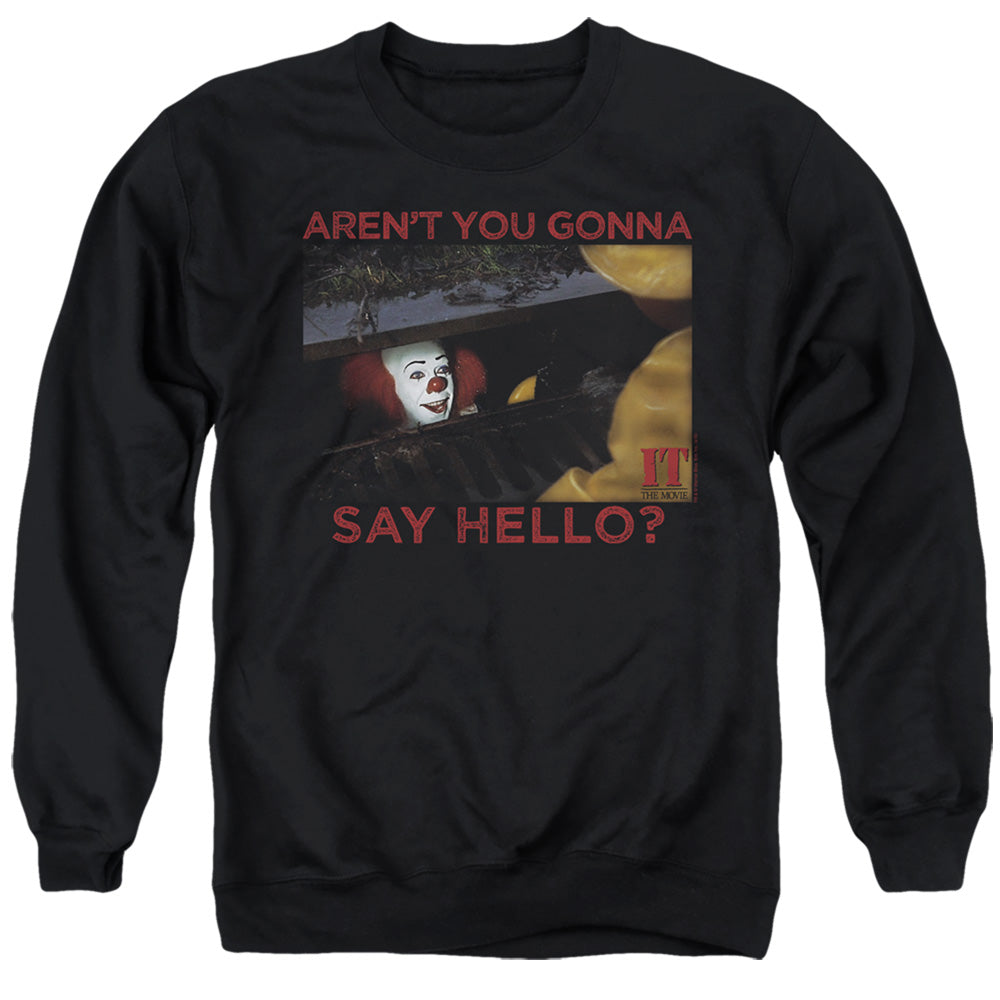 IT 1990 Hello Mens Crewneck Sweatshirt Black