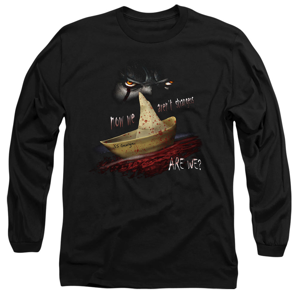 IT Now We Arent Strangers Mens Long Sleeve Shirt Black
