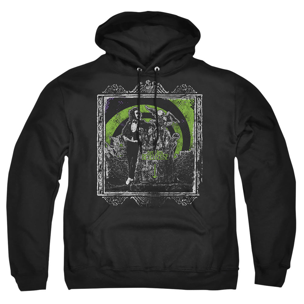 Beetlejuice Here Lies Mens Hoodie Black Officially Licensed