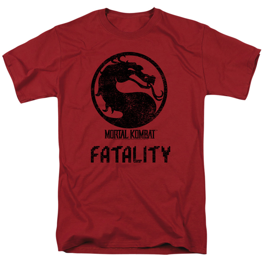 Mortal Kombat Klassic Fatality Mens T Shirt Cardinal