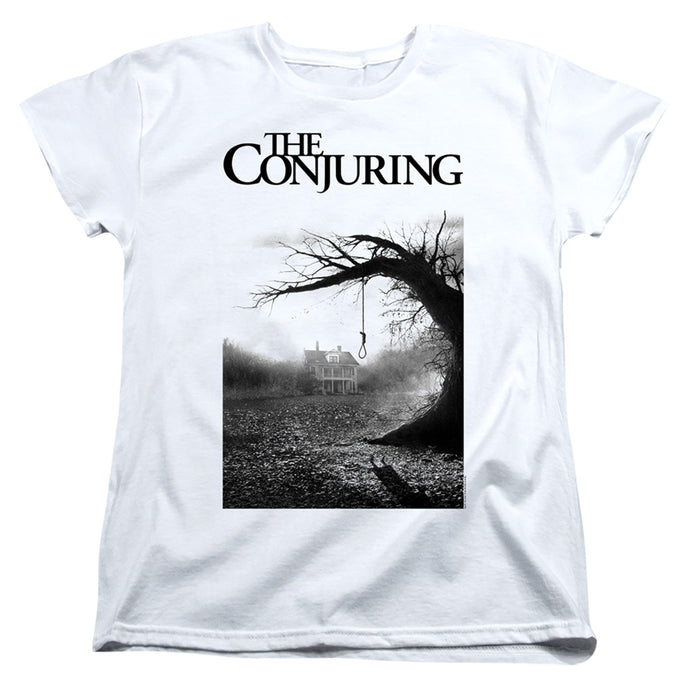 The Conjuring Poster Womens T Shirt White