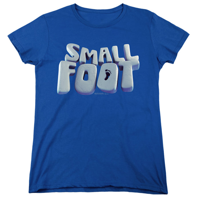 Smallfoot Smallfoot Logo Womens T Shirt Royal Blue