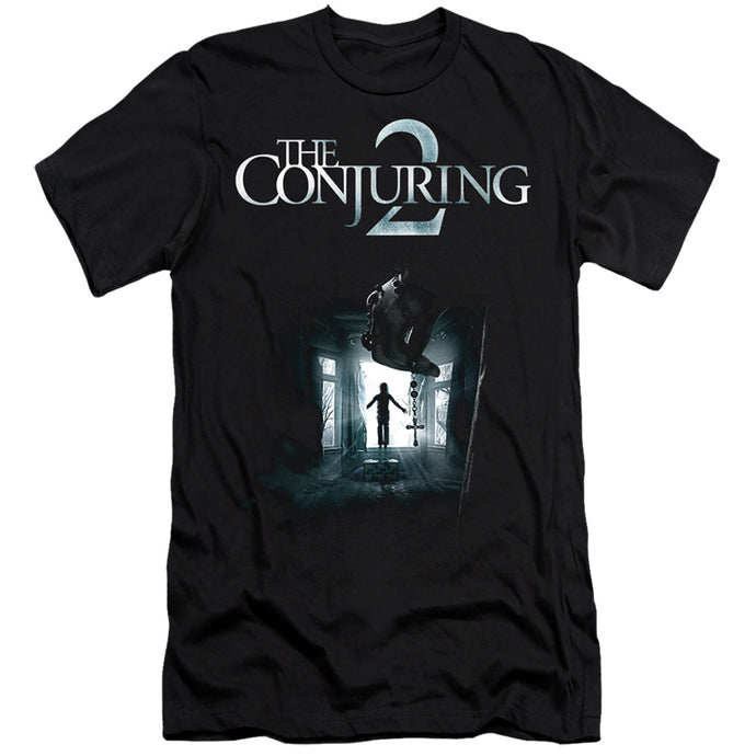 The Conjuring 2 Poster Slim Fit Mens T Shirt Black