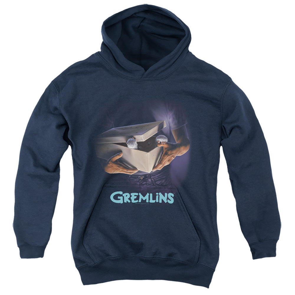 Gremlins Original Poster Kids Youth Hoodie Navy Blue
