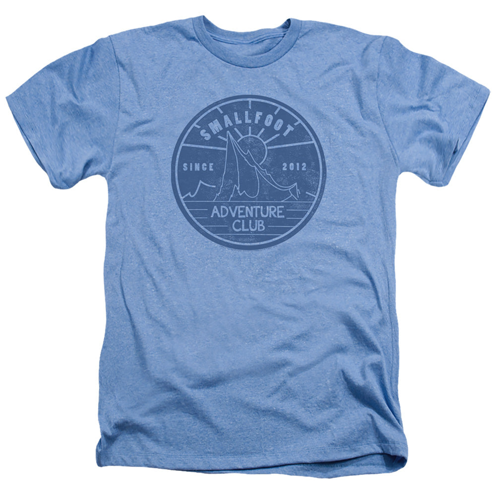 Smallfoot Adventure Club Heather Mens T Shirt Light Blue