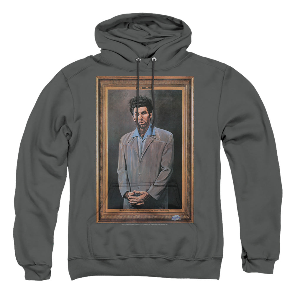 Seinfeld Kramer Portrait Mens Hoodie Charcoal