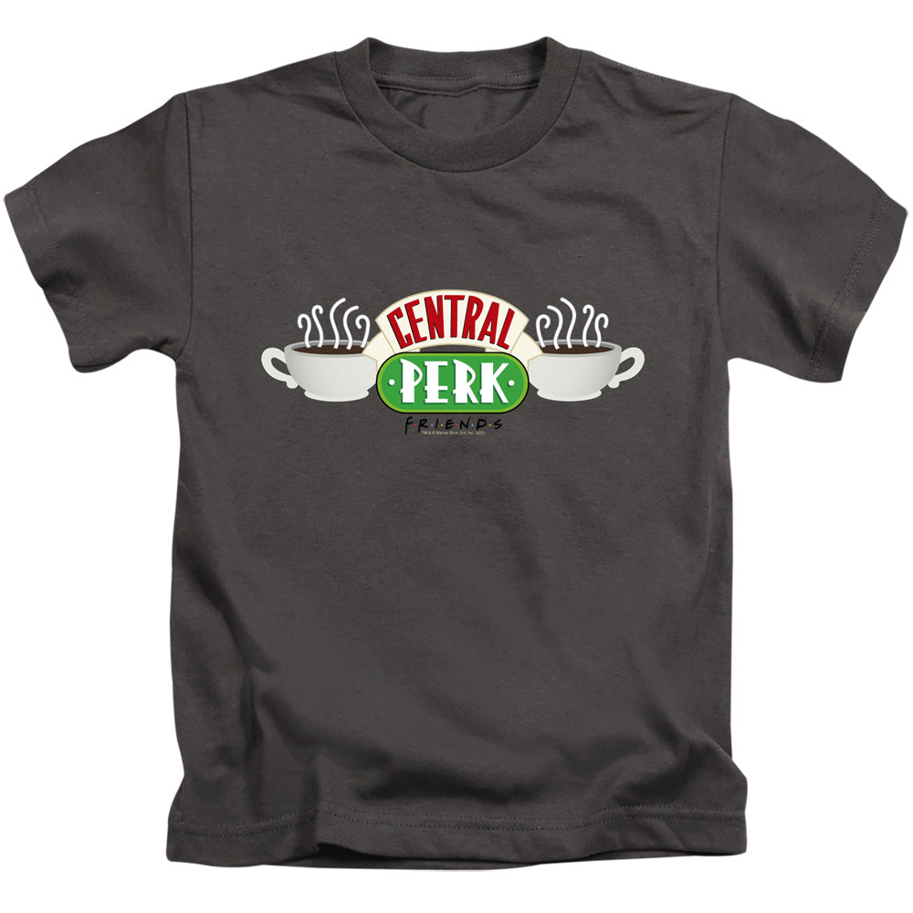 Friends Central Perk Logo Juvenile Kids Youth T Shirt Charcoal