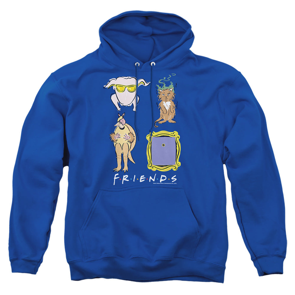 Friends Sybmols Mens Hoodie Royal Blue