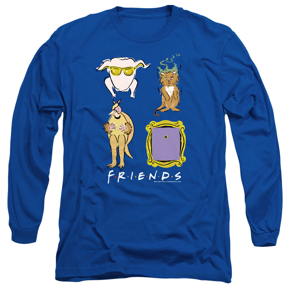 Friends Sybmolens Long Sleeve Shirt Royal Blue