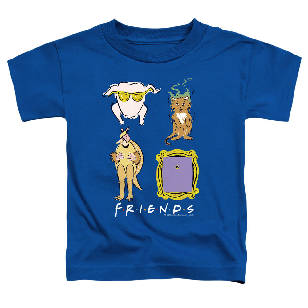 Friends Sybmols Toddler Kids Youth T Shirt Royal Blue