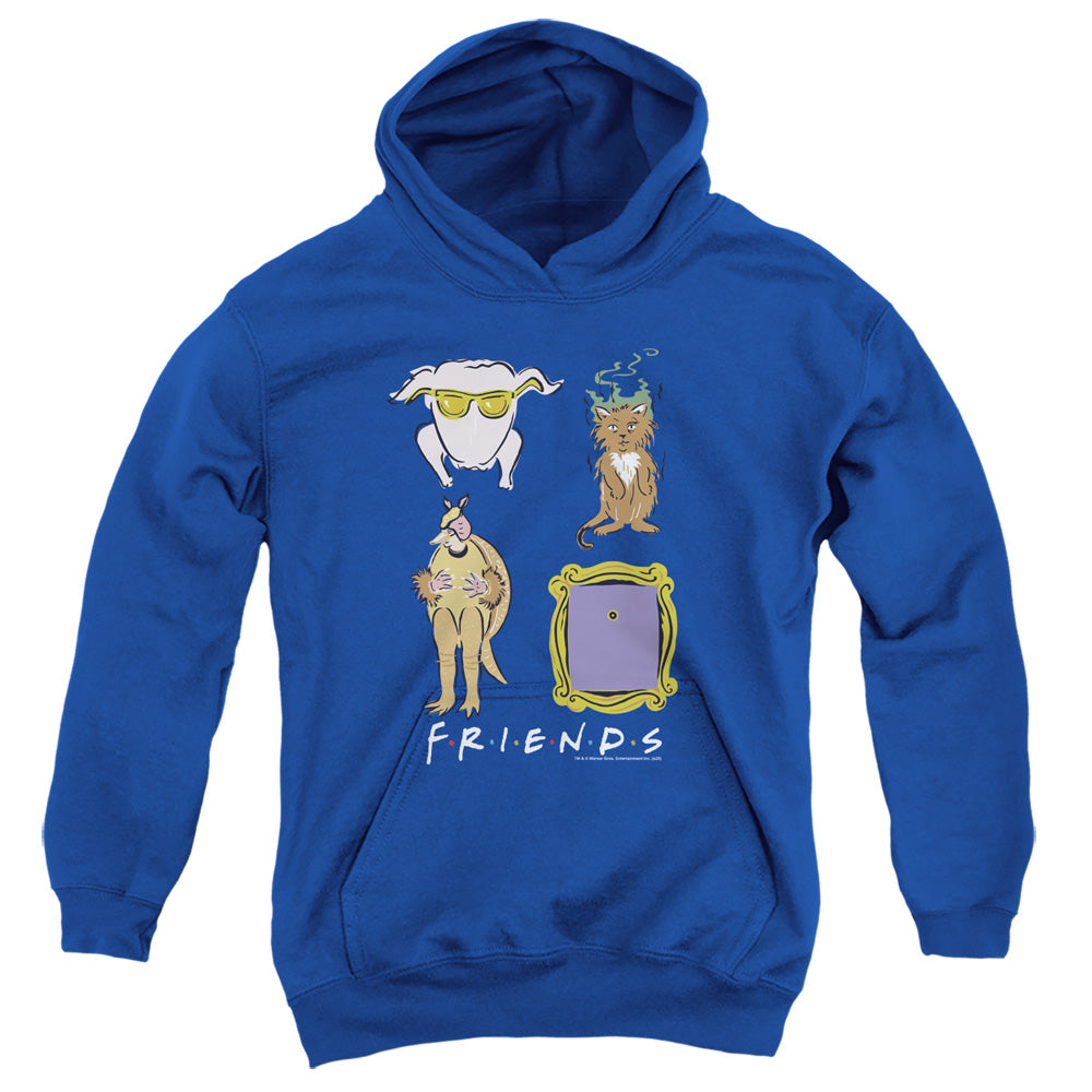 Friends Sybmols Kids Youth Hoodie Royal
