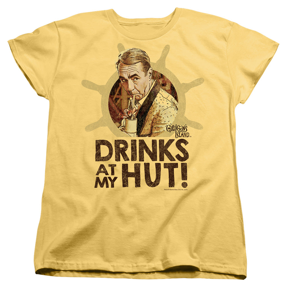 Gilligans Island Drinks Womens T Shirt Banana Officially Licensed