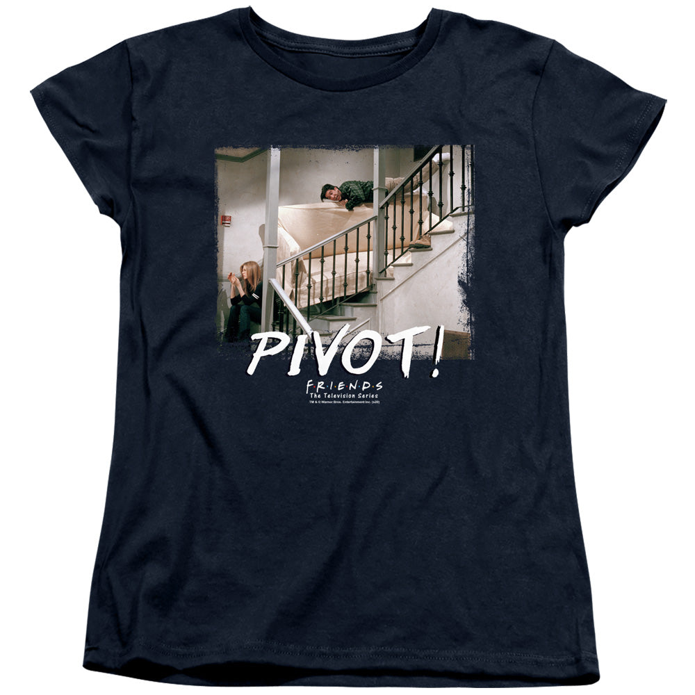 Friends Pivot Womens T Shirt Navy