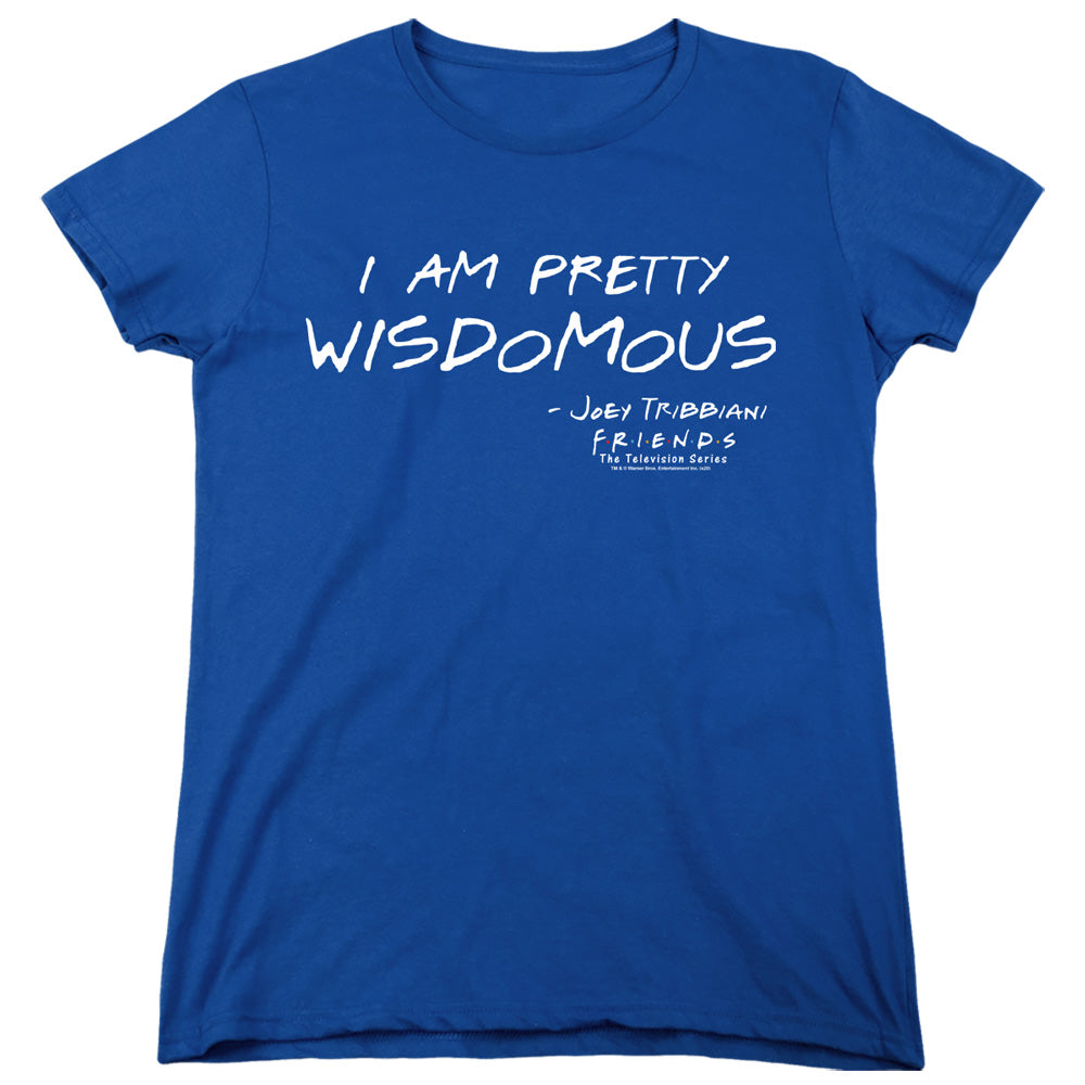 Friends Wisdomous Womens T Shirt Royal Blue