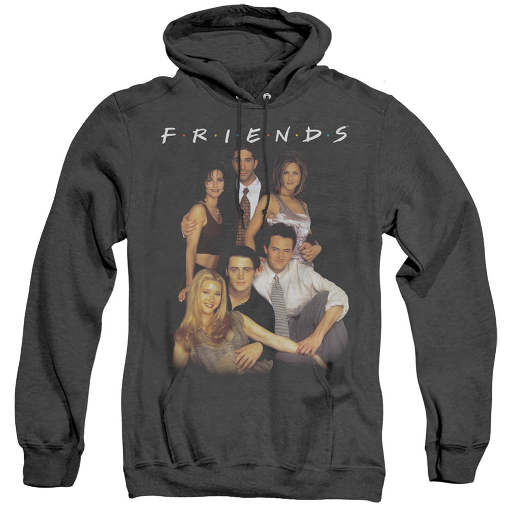 Friends Stand Together Mens Heather Hoodie Black Officially Licensed