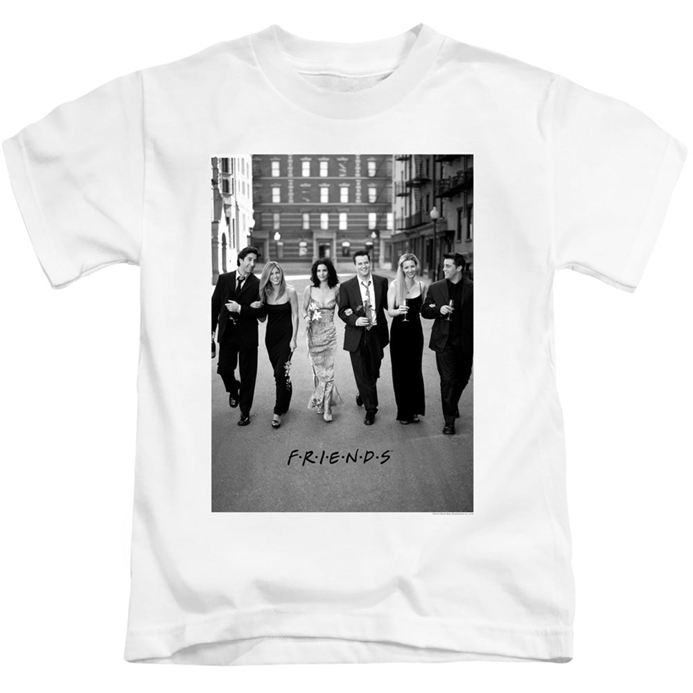 Friends Walk The Streets Juvenile Kids Youth T Shirt White