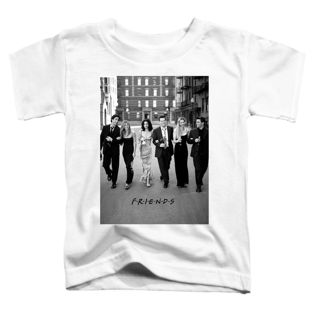 Friends Walk The Streets Toddler Kids Youth T Shirt White