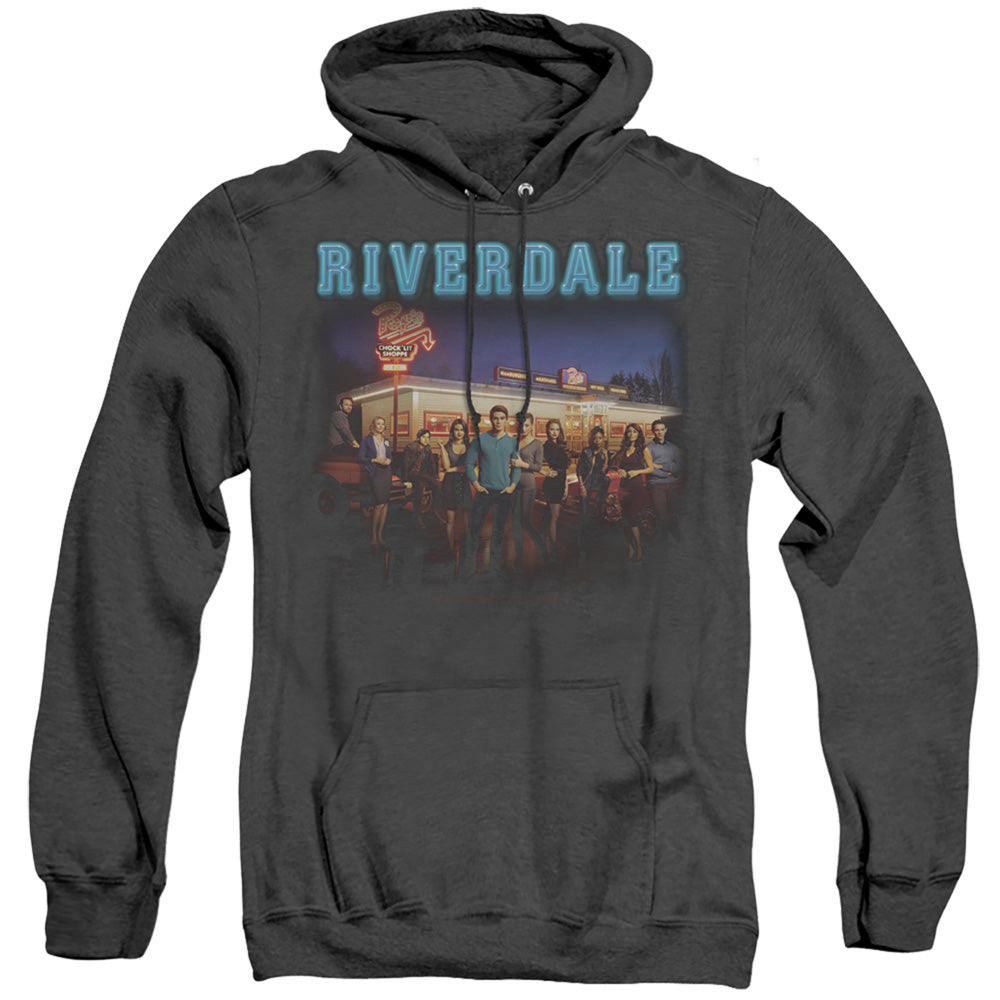 Riverdale Up At Pops Mens Heather Hoodie Black Officially Licensed