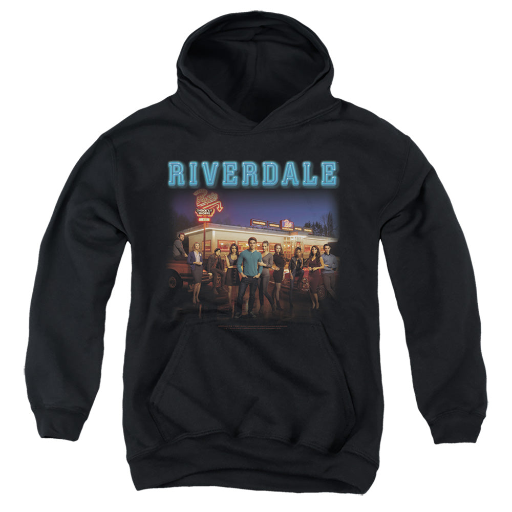 Riverdale Up At Pops Kids Youth Hoodie Black