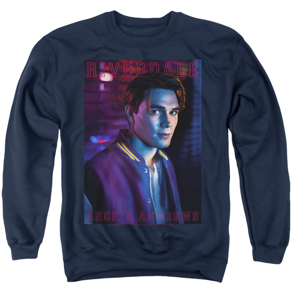 Riverdale Archie Andrews Mens Crewneck Sweatshirt Navy