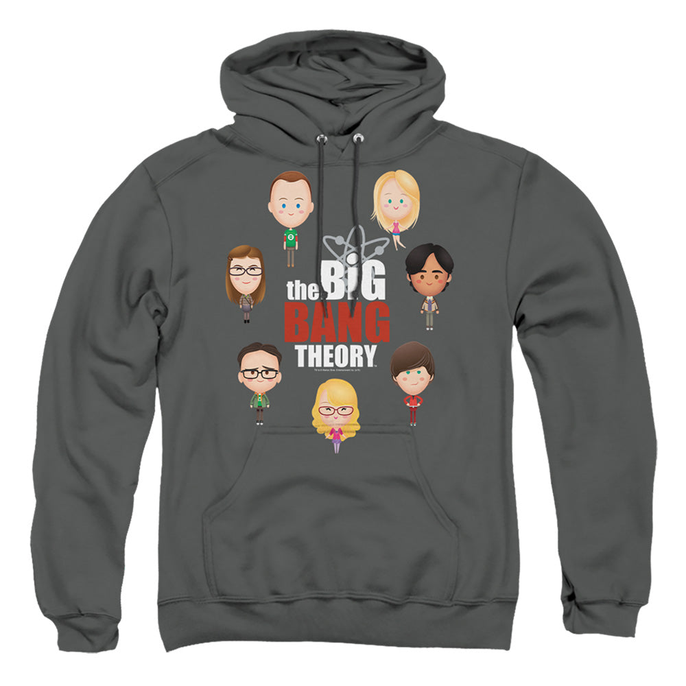 Big Bang Theory Emojis Mens Hoodie Charcoal