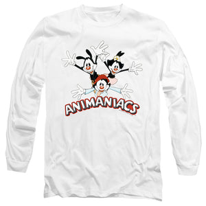 Animaniacs Animaniacs Trio Mens Long Sleeve Shirt White