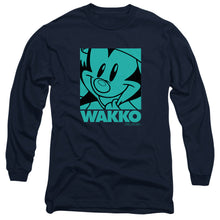 Load image into Gallery viewer, Animaniacs Pop Wakko Mens Long Sleeve Shirt Navy Blue