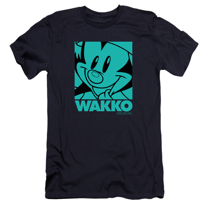 Animaniacs Pop Wakko Premium Bella Canvas Slim Fit Mens T Shirt Navy Blue