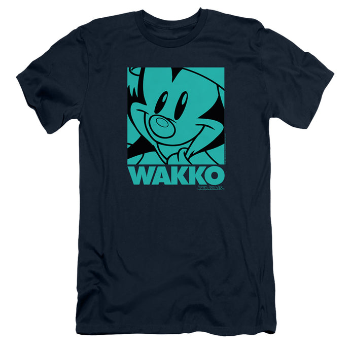 Animaniacs Pop Wakko Slim Fit Mens T Shirt Navy Blue