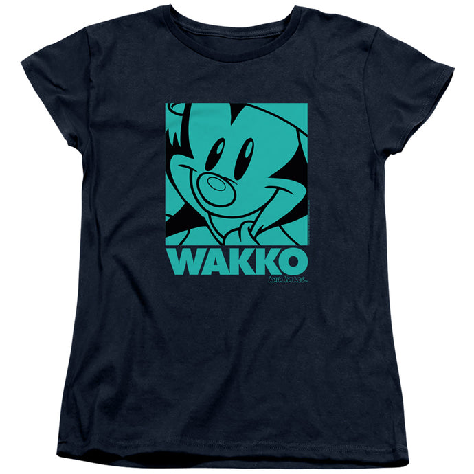 Animaniacs Pop Wakko Womens T Shirt Navy Blue