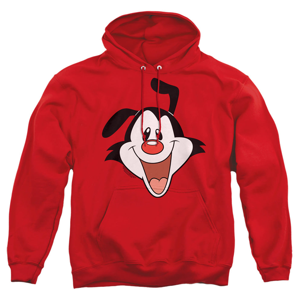 Animaniacs Yakko Head Mens Hoodie Red Officially Licensed