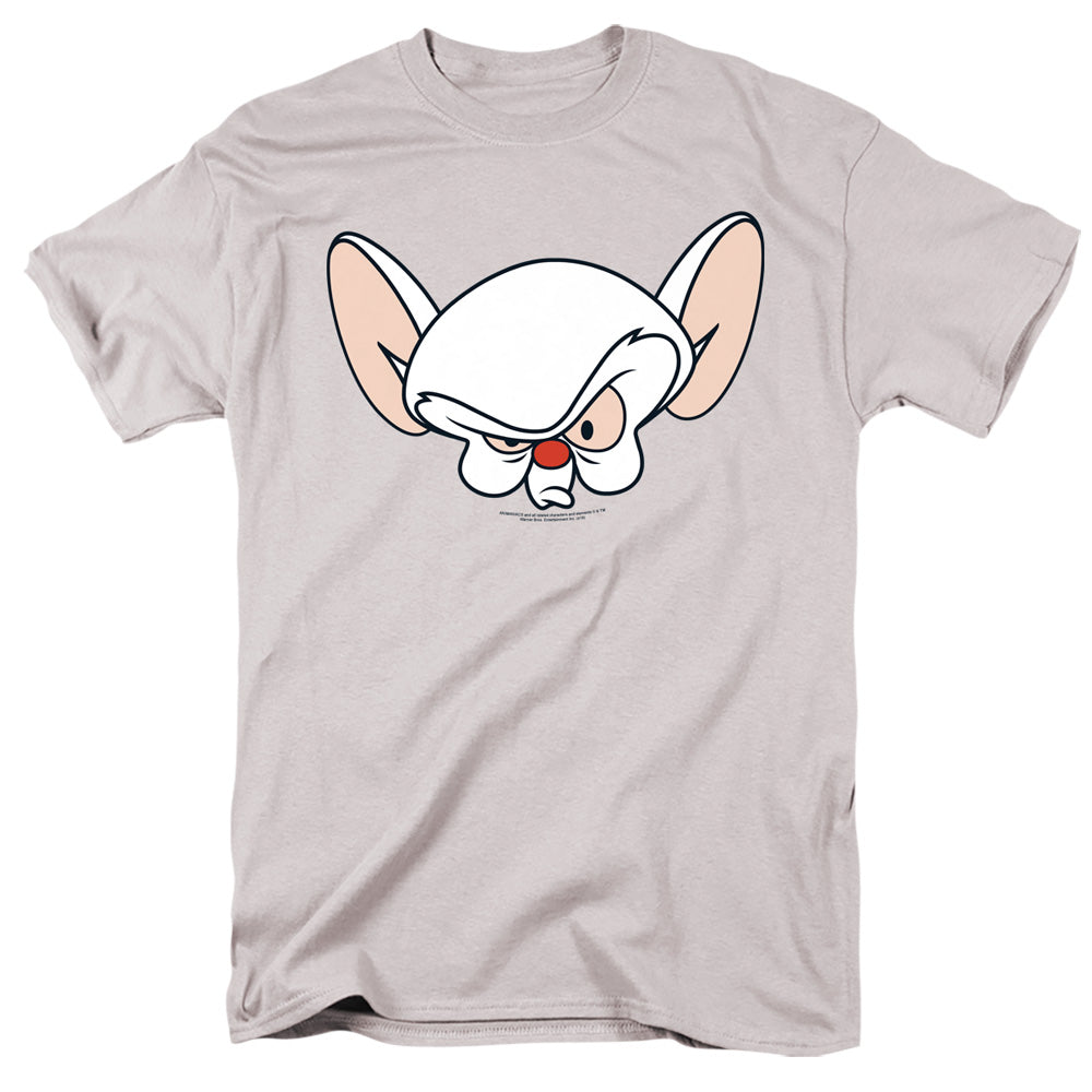Pinky And The Brain Brain Mens T Shirt Silver Officially Licensed