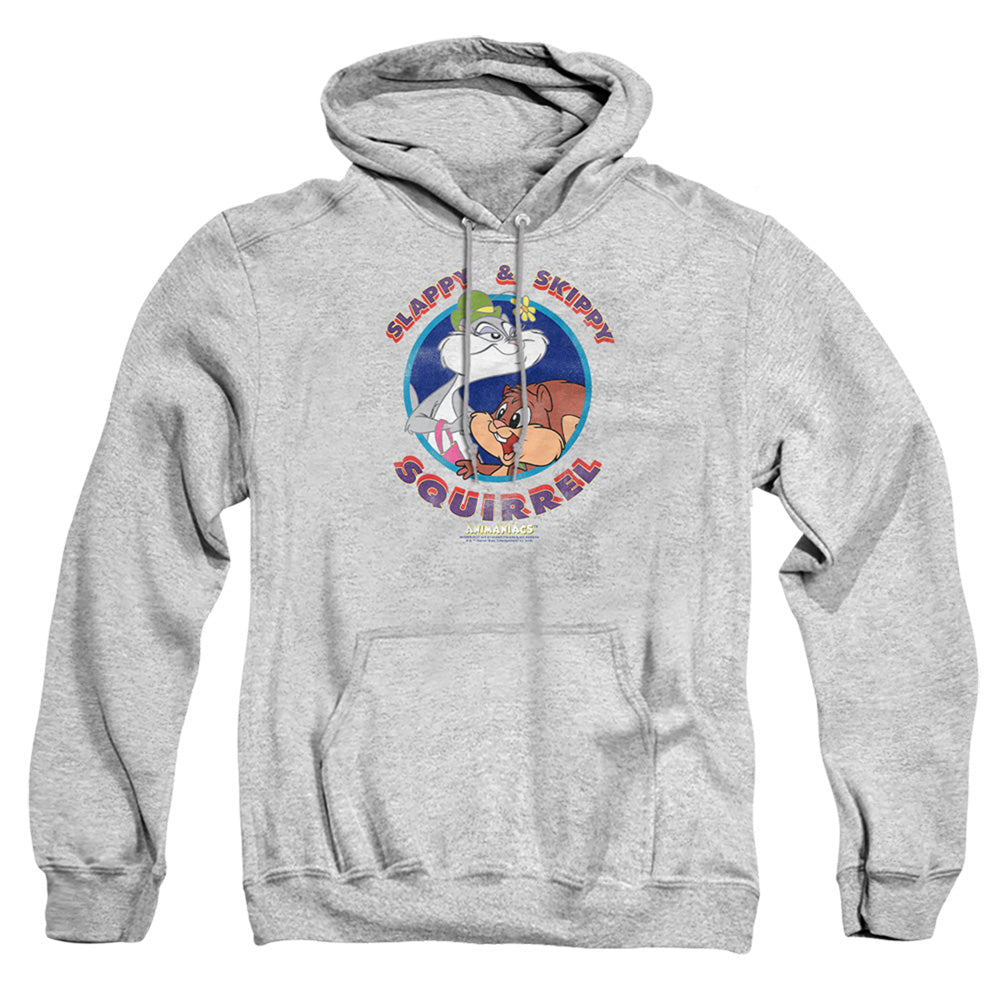Animaniacs Slappy And Skippy Squirrel Mens Hoodie Athletic Heather Officially Licensed