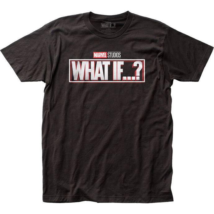 Marvel Studios What If…? What If Logo Mens T Shirt Black