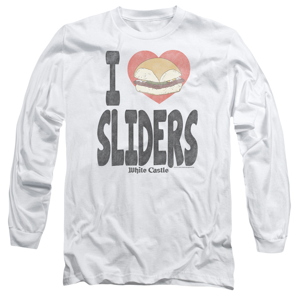 White Castle I Heart Sliderens Long Sleeve Shirt White