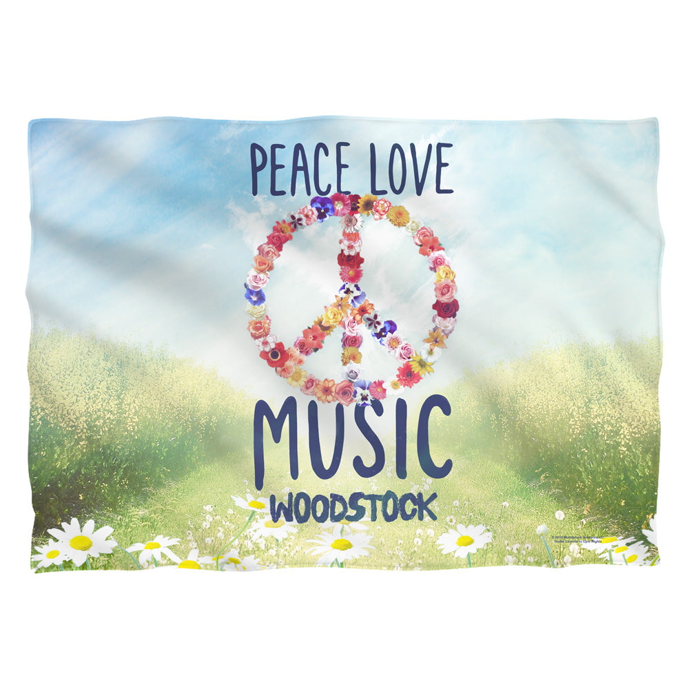 Woodstock Open Love Pillow Case Officially Licensed