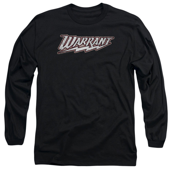 Warrant Logo Mens Long Sleeve Shirt Black
