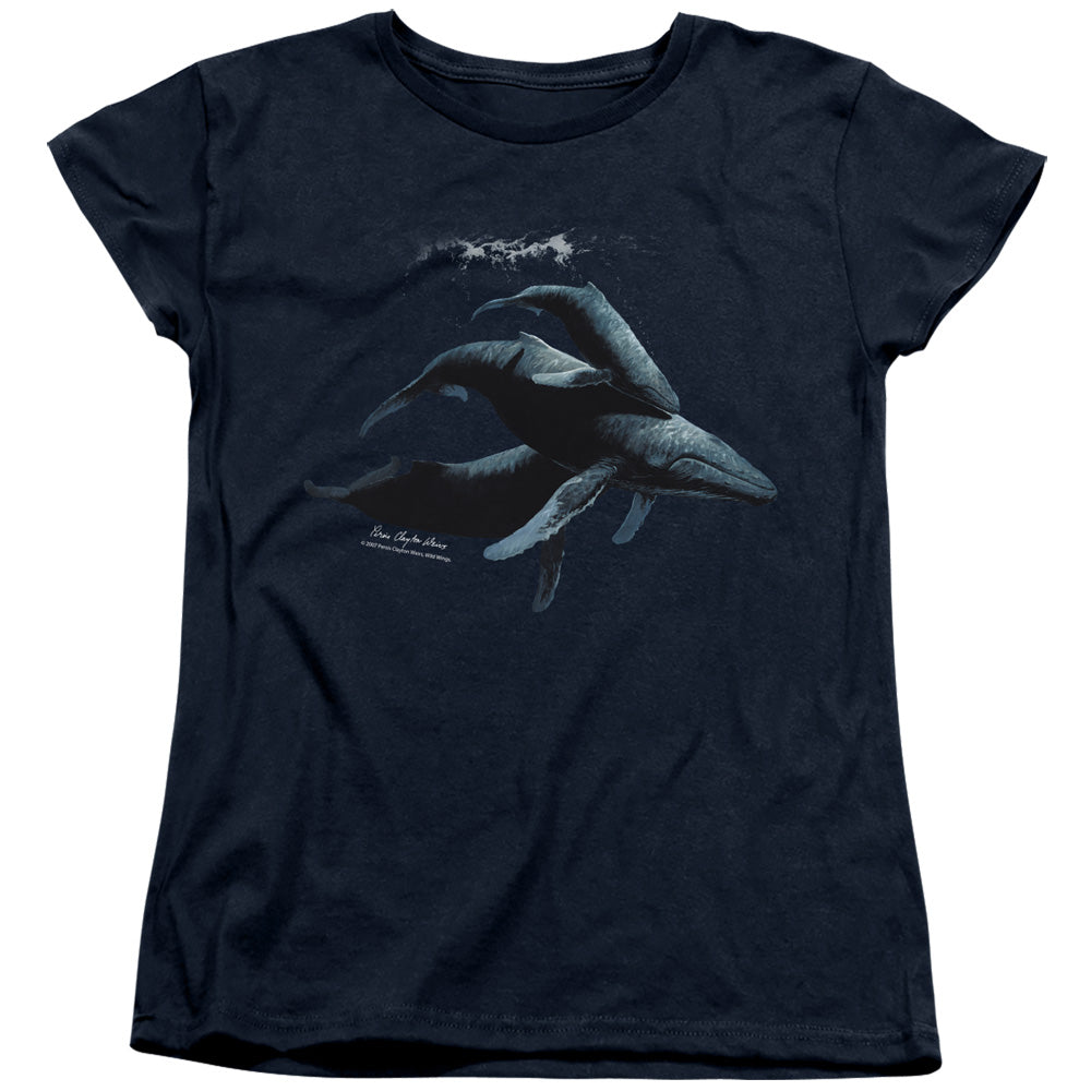 Wildlife Power&grace Womens T Shirt Navy