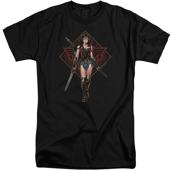 Wonder Woman Movie Warrior Mens Tall T Shirt Black