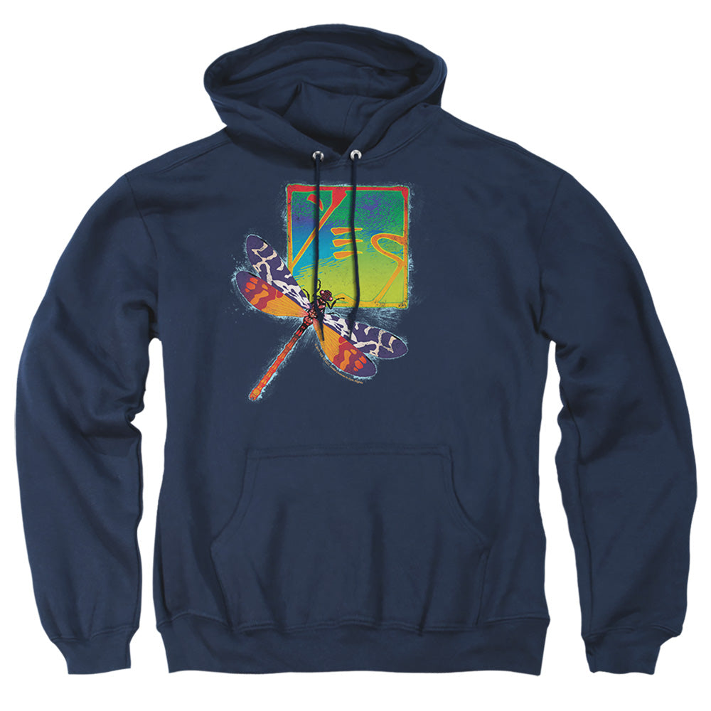 Yes Dragonfly Mens Hoodie Navy Officially Licensed