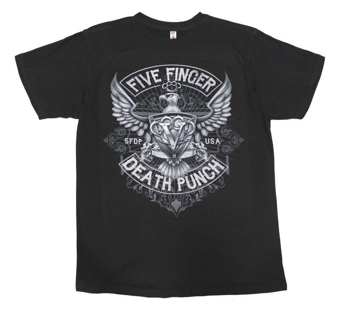 Five Finger Death Punch How Eagle Crest Mens T Shirt