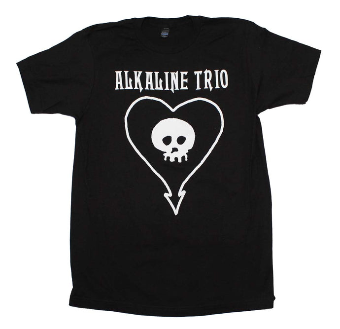 Alkaline Trio Classic Heartskull Mens T Shirt Black