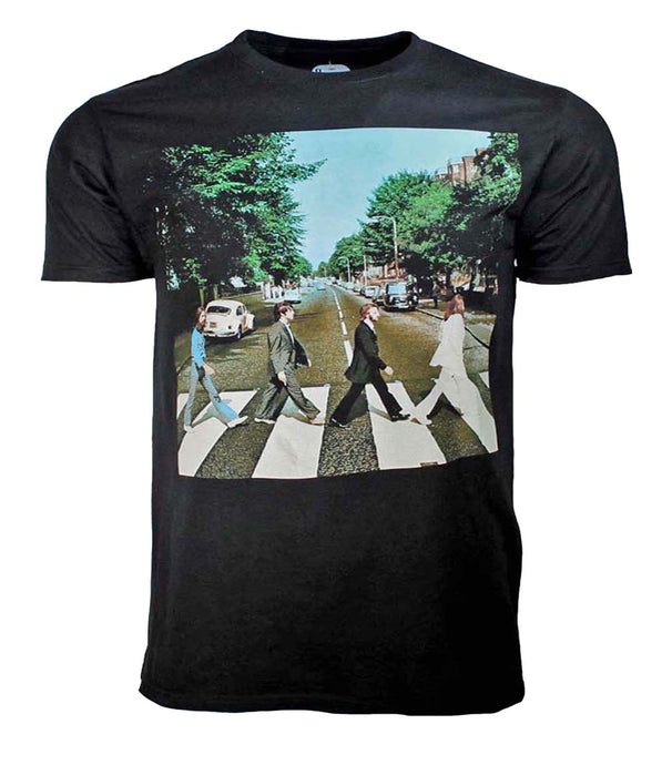 Beatles Abbey Road Black Mens T Shirt
