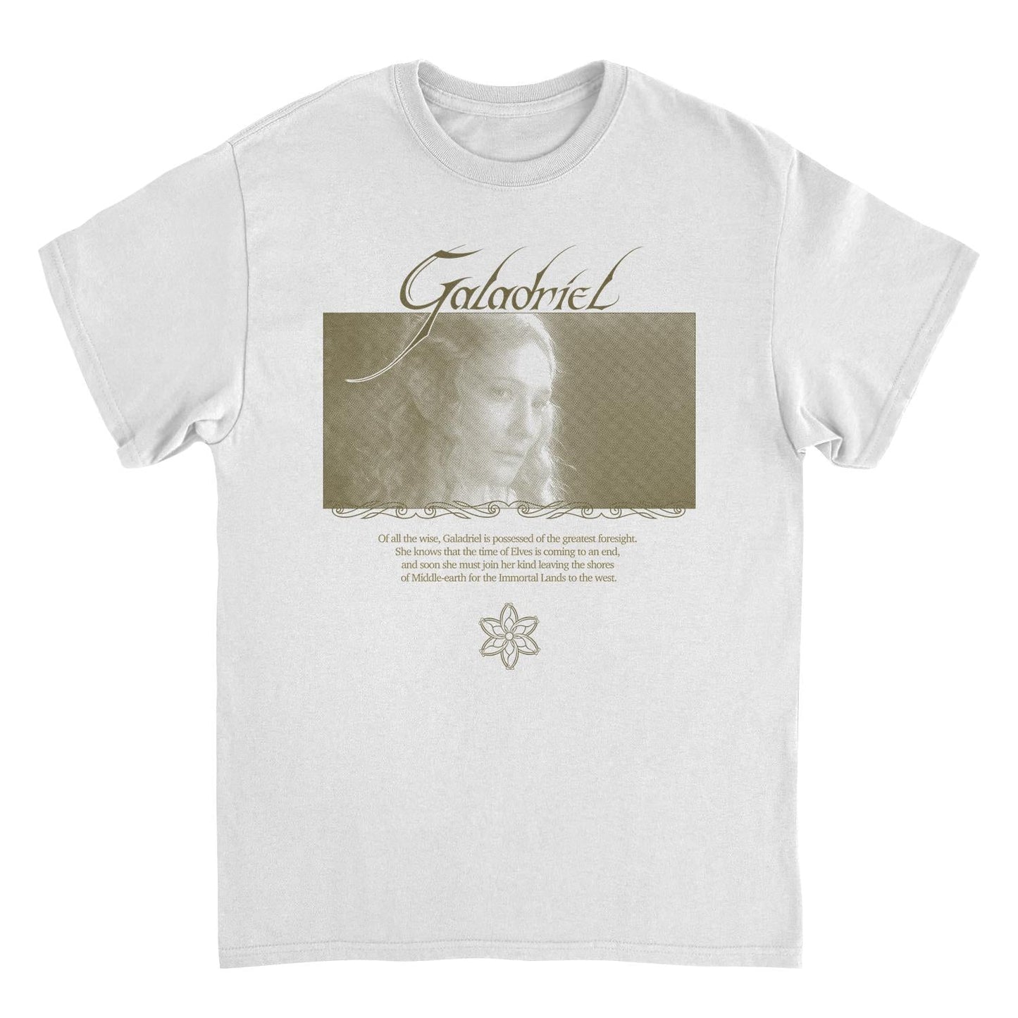 Lord of The Rings Galadriel Lady of The Galadhrim Mens T Shirt White