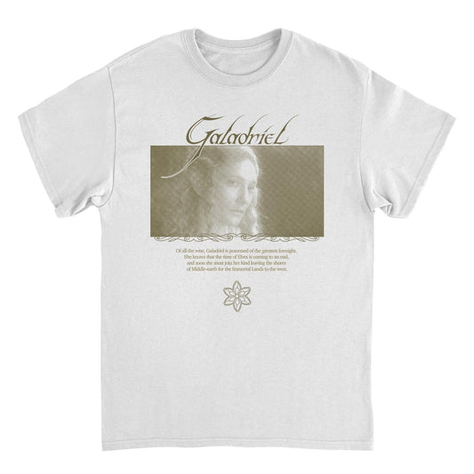 Lord of The Rings Galadriel Lady of The Galadhrim Mens T Shirt White Officially Licensed